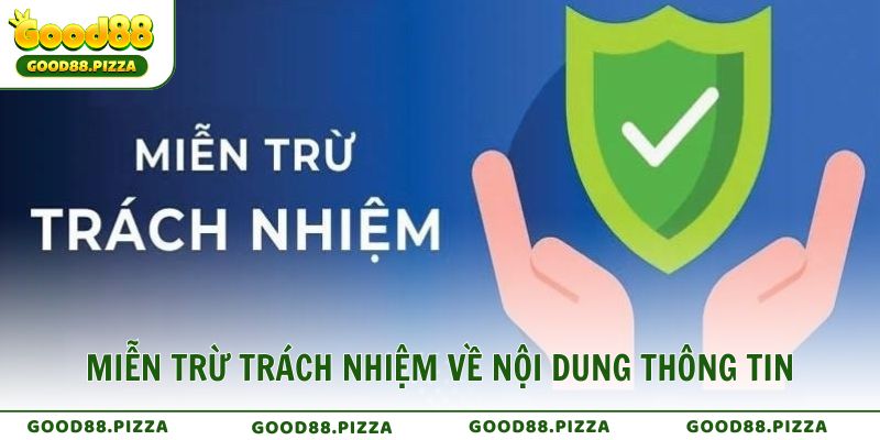 Miễn trừ trách nhiệm về nội dung thông tin và kết quả hiển thị